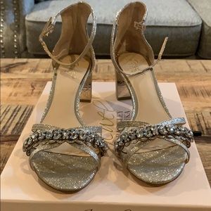 Brand new formal block heels, never worn